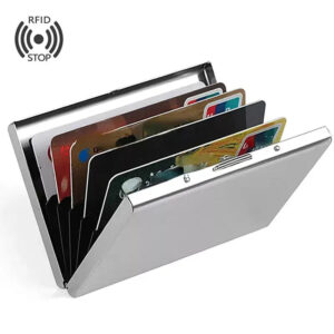 Porte-cartes en aluminium