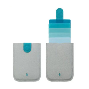 porte-cartes microfibre