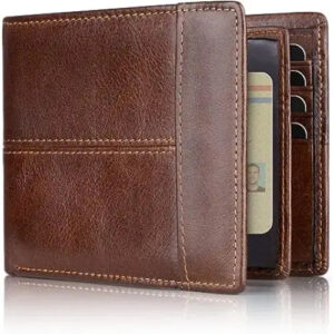 portefeuille en cuir véritable